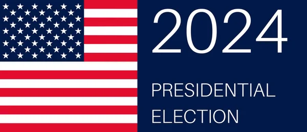 Verenigde Staten Verkiezing 2024 Achtergrond Illustratie — Stockvector