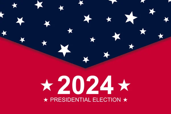 Ηπα Εκλογές 2024 Απεικόνιση Υποβάθρου — Διανυσματικό Αρχείο