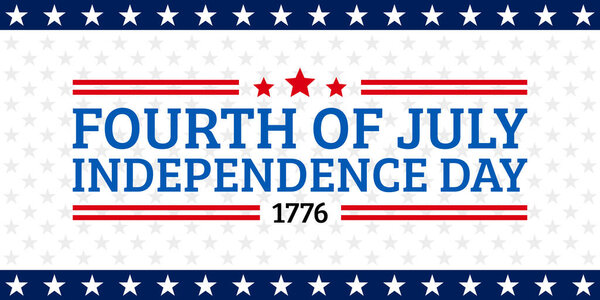 USA Independence Day banner background