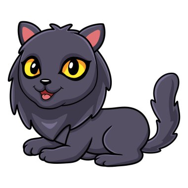 Şirin Highland kedi çizgi filminin vektör çizimi