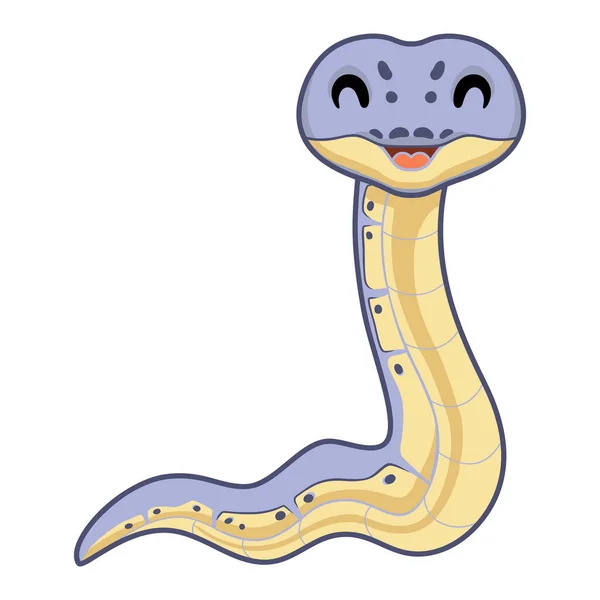 살해범 흰동가리 비단뱀 만화의 — 스톡 벡터