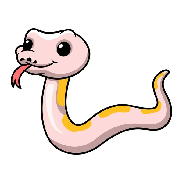 Εικονογράφηση Διάνυσμα Του Χαριτωμένο Σούπερ Κανέλα Μπίλια Python Κινουμένων Σχεδίων — Διανυσματικό Αρχείο
