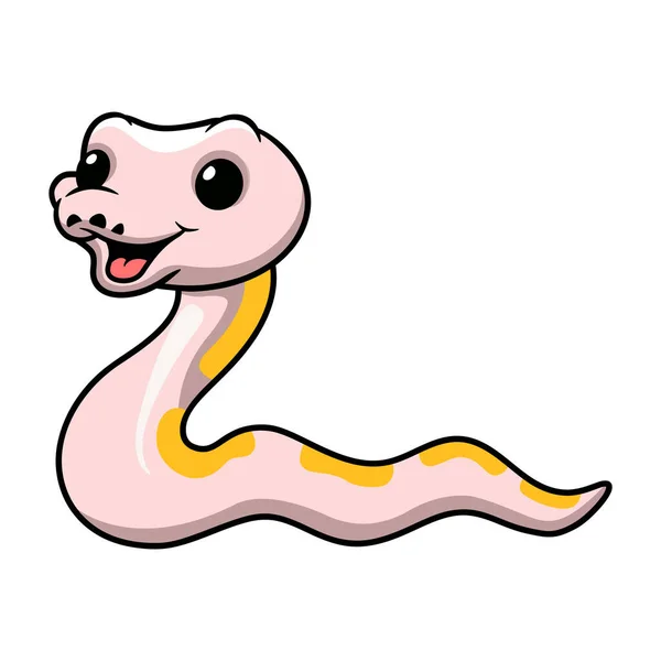 Εικονογράφηση Διάνυσμα Του Χαριτωμένο Σούπερ Κανέλα Μπίλια Python Κινουμένων Σχεδίων — Διανυσματικό Αρχείο