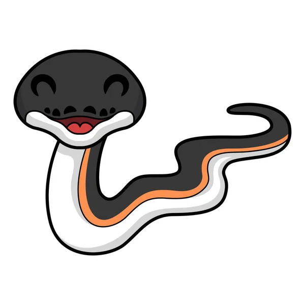 Illustration Vectorielle Mignon Serpent Albertisi Dessin Animé — Image vectorielle