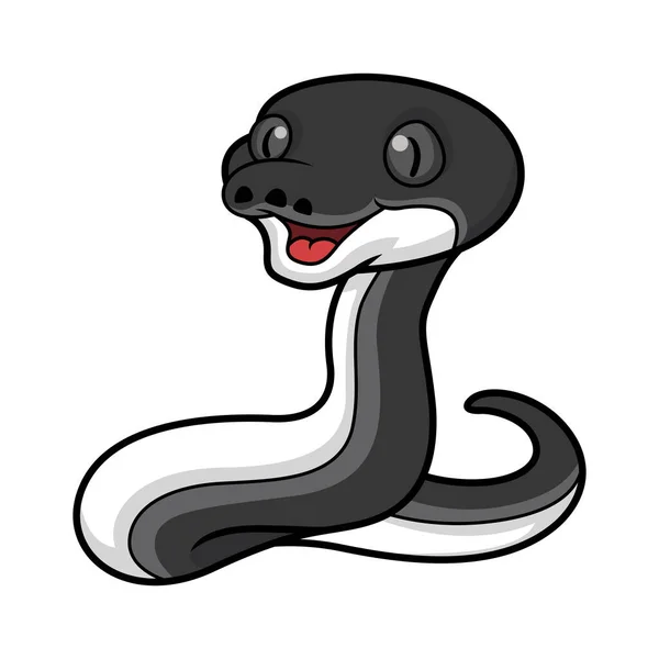 Векторна Ілюстрація Милий Щасливий Альбертісі Змія Мультфільм — стоковий вектор