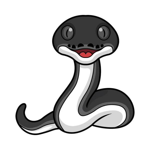 Векторна Ілюстрація Милий Щасливий Альбертісі Змія Мультфільм — стоковий вектор