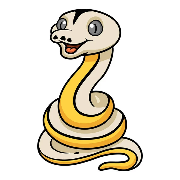 cobra enrolada bonito dos desenhos animados em estilo doodle