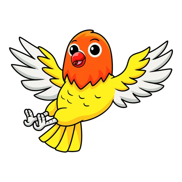Векторная Иллюстрация Милой Любовной Птички Лутино — стоковый вектор