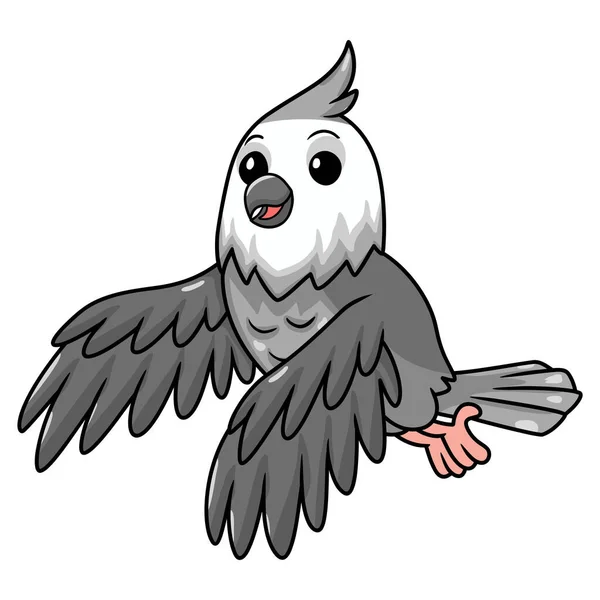 Vektorová Ilustrace Roztomilé Bílé Tváře Kohoutí Pták Karikatura — Stockový vektor