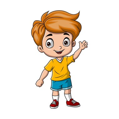 Mutlu çocuk çizgi filminin el sallayan temsilcisi.