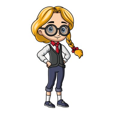 Mutlu okul kızı çizgi filmi 