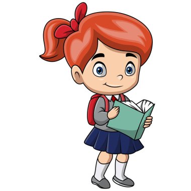 Sevimli liseli kız çizgi filmi 