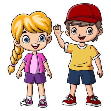 Sevimli erkek ve kız şık bir çift.