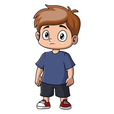 Sevimli çocuk üzgün surat.