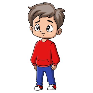 Sevimli çocuk üzgün surat.