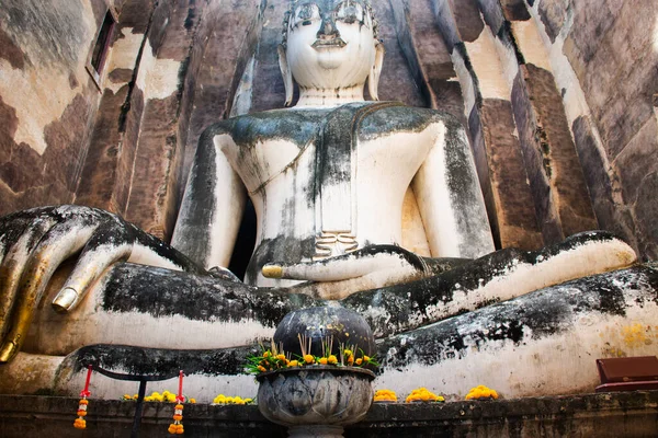 타이에 문화유산 World Heritage Site Sukhothai 사람들을 여행하는 사람들을 유물인 — 스톡 사진