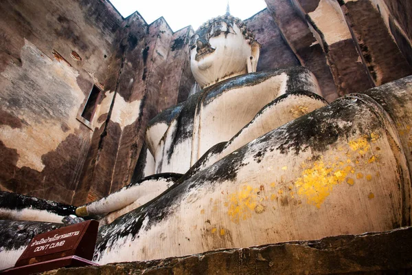 Ancien Bâtiment Ruines Temple Wat Chum Antiques Statues Bouddha Pra — Photo