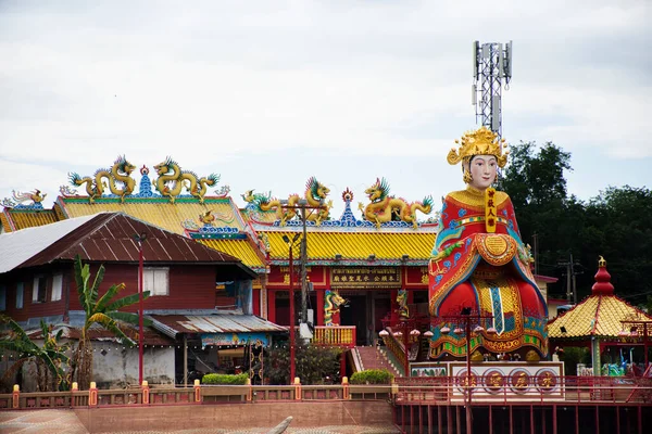 Santuario Chao Pho Thepharak Chao Mae Thapthim Mazu Matsu Diosa — Foto de Stock