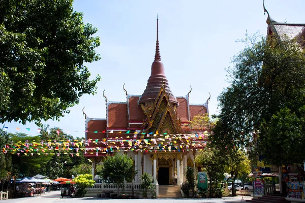 Ancien Bâtiment Ancien Ubosot Antique Temple Wat Thap Kradan Pour — Photo
