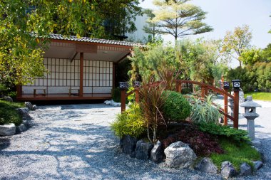 Bahçe tasarımı ve iç dekorasyon mobilyaları bahçe parkı japon tarzı hizmet için Tayland 'da Tayland' da Tayland 'da, Ayutthaya Kafe Kafe' de gezen müşteriler için.