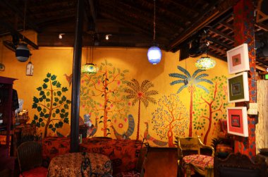 Interior decoration and furniture modern local turkey style for thai people travelers visit eating drinking in turkish classic cafe coffee and bakery shop restaurant on May 1, 2011 in Bangkok Thailand