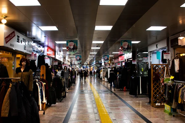 Jeju Chilsung Fashion Street Jeju Jungang Underground Shopping Center Voor — Stockfoto