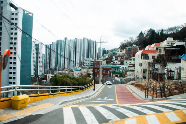 Landschaft Stadtbild Gebäude Innenstadt Und Lebensstil Der Koreanischen Menschen Fuß — Stockfoto