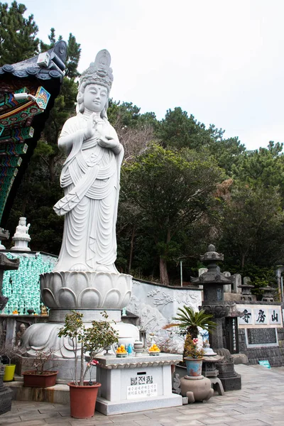 Древнее Китайское Божество Морской Богини Мазу Статуя Корейского Народа Путешественники — стоковое фото