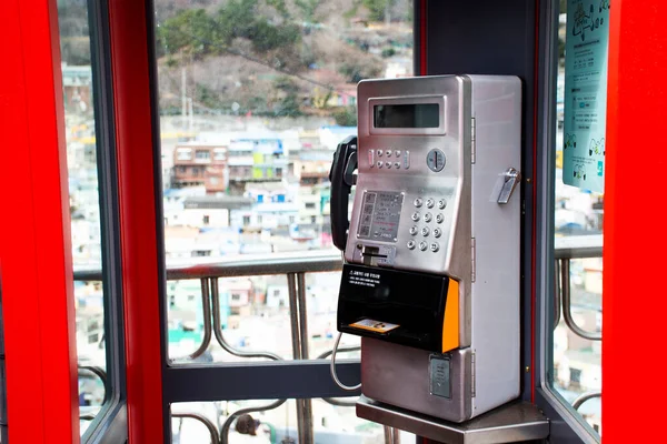 Teléfono Público Antiguo Para Los Viajeros Coreanos Locales Utilizan Teléfono — Foto de Stock