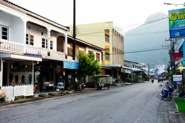 15 Mart 2023 'te Khlong Wan köyü şehri Prachuap Khiri Khan, Tayland