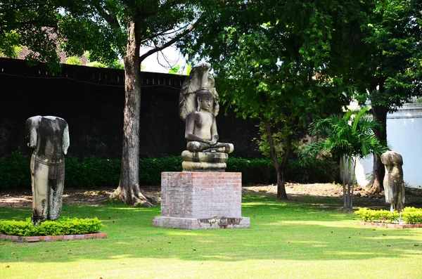 Eski Buda Nın Meditasyon Tavrı Tayland Lop Buri Kentindeki Lopburi — Stok fotoğraf