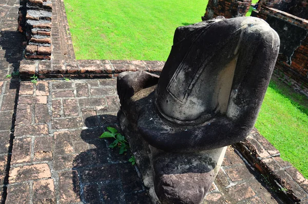 Древние Руины Здания Античная Архитектура Ват Пхра Шри Раттана Махата — стоковое фото