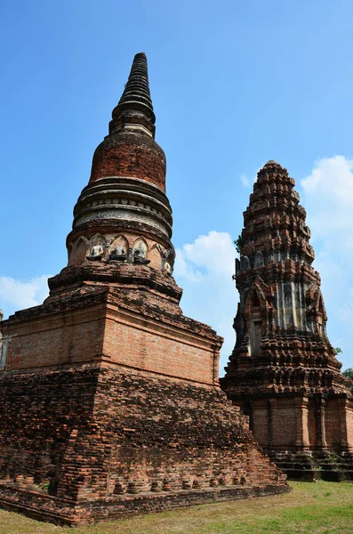 Forntida Ruiner Byggnad Och Antik Arkitektur Wat Phra Sri Rattana — Stockfoto