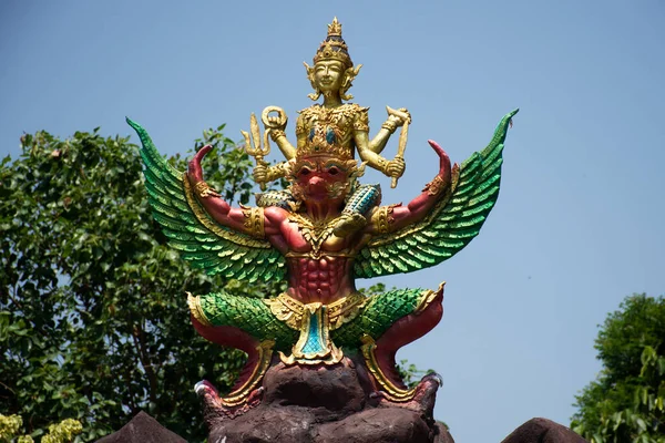Figura Narai Song Suban Narayana Hari Montado Estatua Garuda Del — Foto de Stock