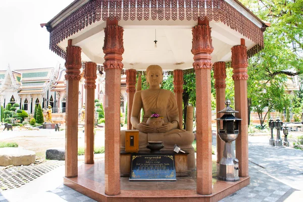 Piękna Starożytna Ruina Budda Zabytkowym Ubosot Dla Tajlandczyków Ludzie Podróżują — Zdjęcie stockowe