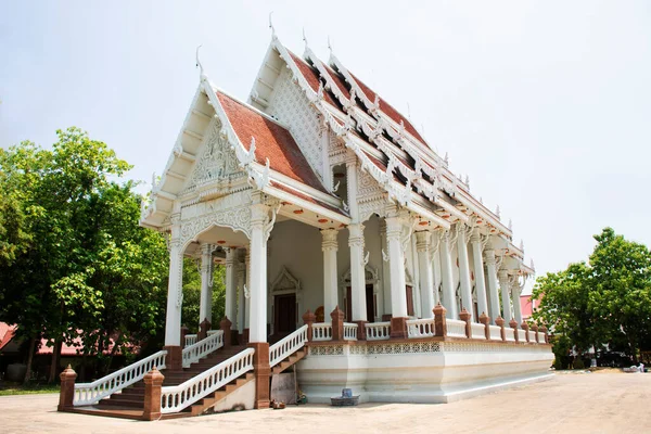 Antigua Sala Ordenación Ubosot Antigua Iglesia Antigua Para Gente Tailandesa — Foto de Stock