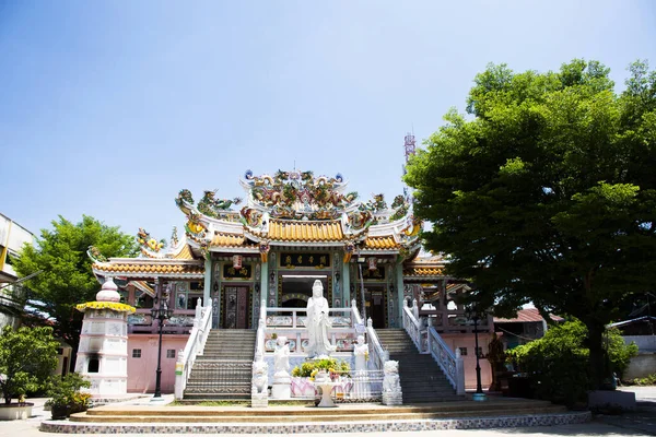 Гуань Сан Чао Жонг Тонг Китайский Храм Тайцев Путешественников Посетить — стоковое фото