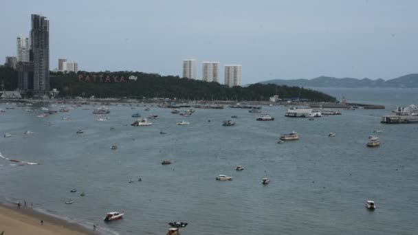 Paysage Marin Paysage Océan Plage Pattaya Pour Peuple Thaï Les — Video
