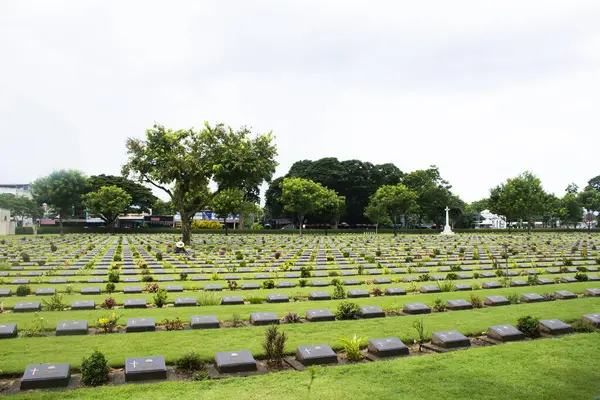 Cementerio Guerra Don Rak Tumbas Guerra Prisioneros Aliados Prisioneros Confederados — Foto de Stock