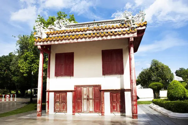 Kínai Templom Kerti Parkban Antik Klasszikus Épület Ókori Építészet Bang — Stock Fotó