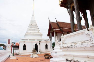 Tayland 'daki Ayutthaya Phra Khao Tapınağı' ndaki kutsal Buda 'nın kutsal gizemini ziyaret edin.