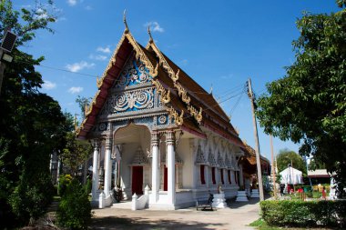 Tayland 'ın Pathum Thani kentindeki Paththani şehrindeki Wat Bot Luang Pu Tian' da kutsal gizem ve şans dileyin.