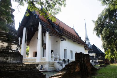 Taylandlı gezginler için Ordination Hall ya da Antika Ubosot lütfen Buda 'ya dua edin. Phra Nakhon Si Ayutthaya Tayland' daki Thammaram Tapınağı 'nda ve Wat Dhammaram' da kutsal ibadetler dileyin.