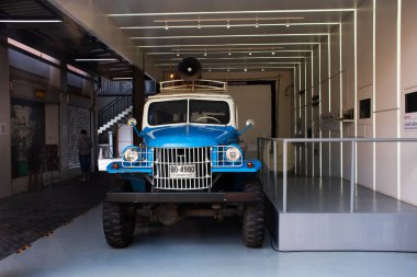 Tayland Film Müzesi 'nin 27 Ocak 2024' te Tayland 'ın Nakhon Pathom şehrinde ziyaretçiler için geçmişten hediyelere kadar bilgi toplama ekipmanı edinmesi.