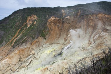 Hakone Dağı 'nın son patlaması ve sülfür buharı ve sıcak nehirleri sırasında Japonya' nın Kanagawa eyaletindeki Hakoneyama şehrinde seyahat eden Japonlar için Owakudani dağ kraterine bakın.