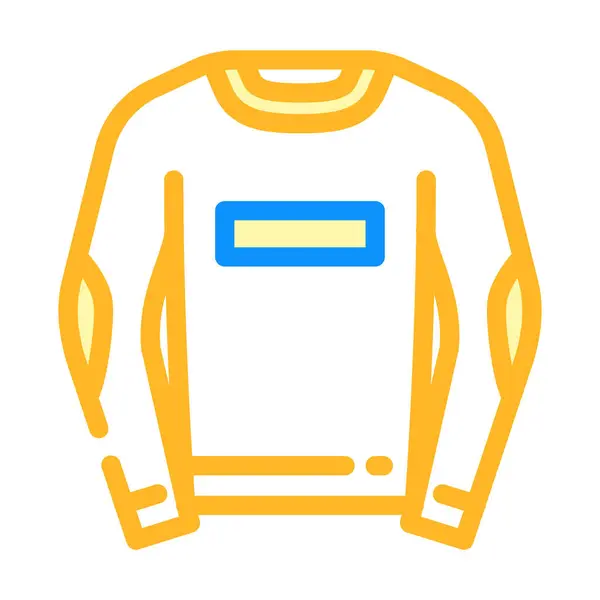Φούτερ Ρούχα Χρώμα Διάνυσμα Εικονίδιο Πινακίδα Ρούχα Μεμονωμένη Απεικόνιση Συμβόλων — Διανυσματικό Αρχείο