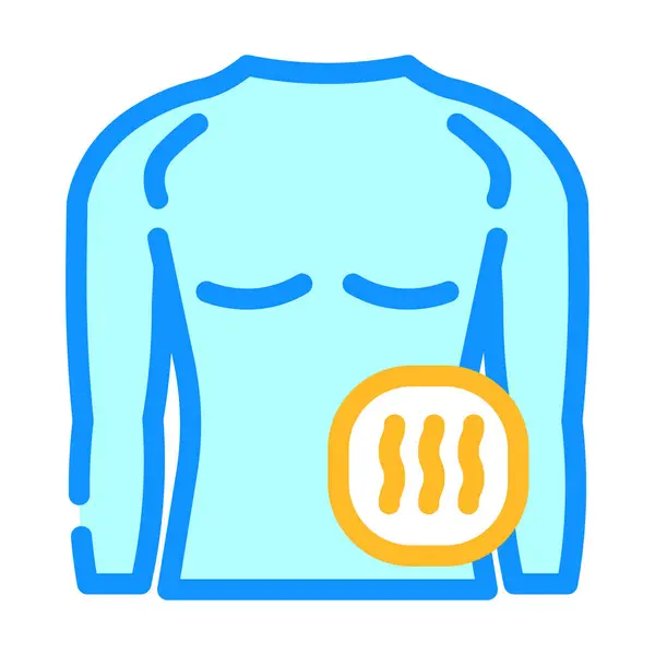 Χρώμα Συμπίεση Διάνυσμα Εικονίδιο Ένδυσης Σύμβολο Συμπίεσης Ρούχων Μεμονωμένη Απεικόνιση — Διανυσματικό Αρχείο