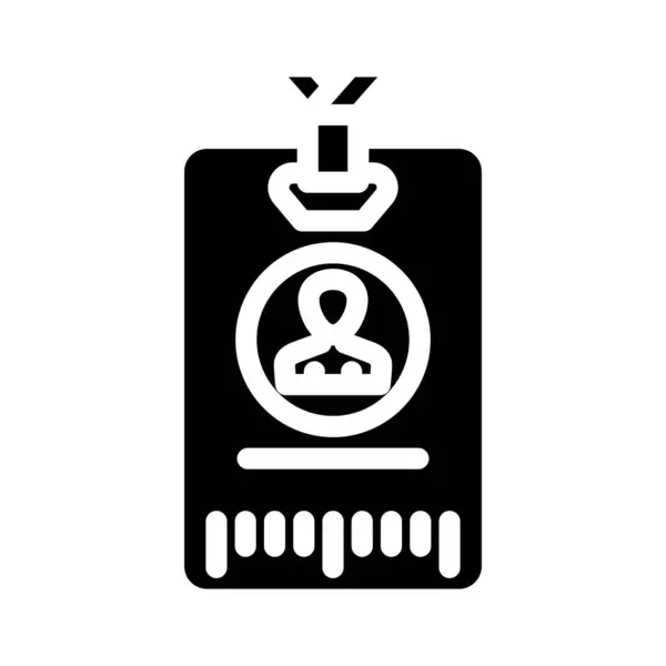 Vektor Ikony Odznaku Účastníka Znamení Odznaku Účastníka Izolovaný Symbol Ilustrace Royalty Free Stock Vektory