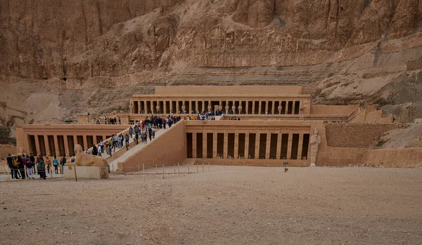 Mortuary Temple Hatshepsut Luxor Egypt Built Reign Pharaoh Hatshepsut Eighteenth 免版税图库照片