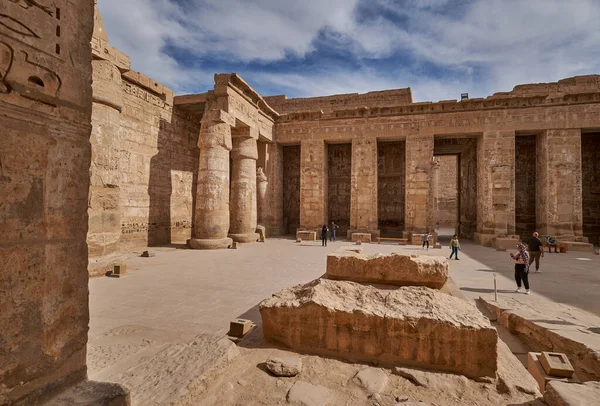 Temple Mortuaire Ramsès Iii Medinet Habu Louxor Egypte — Photo